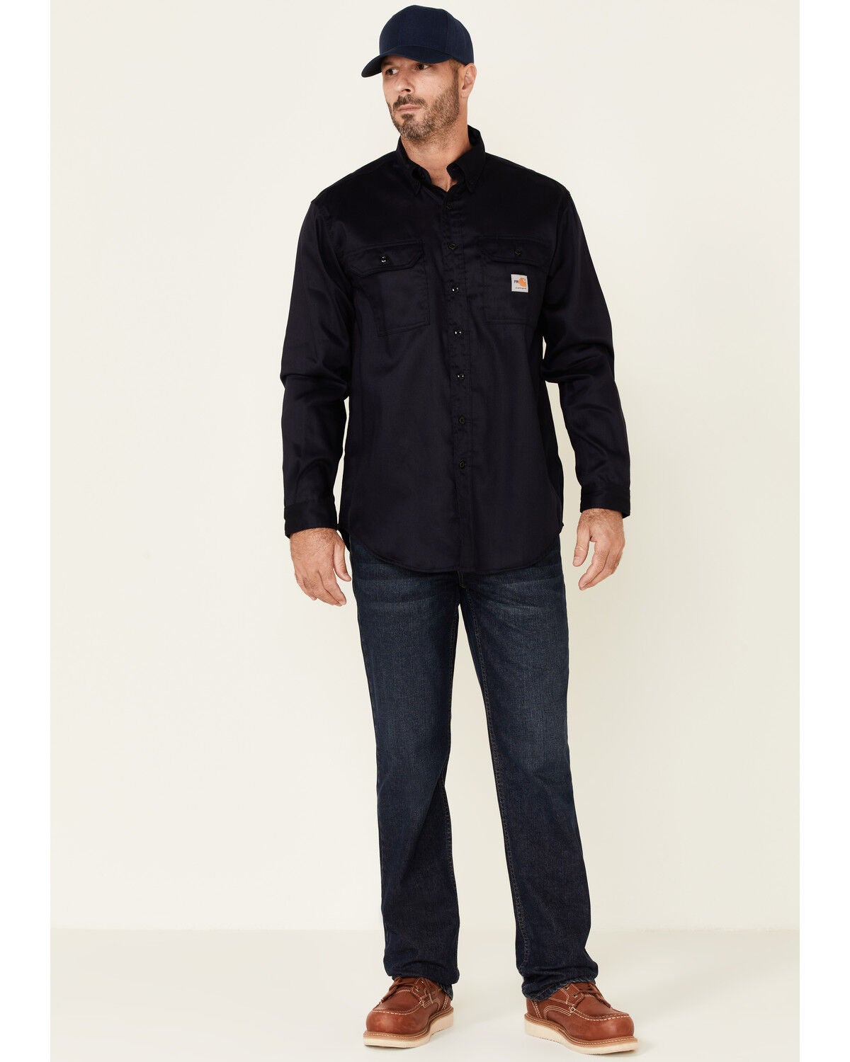 Image #3 - Carhartt Men's FR Dry Twill Long Sleeve Work Shirt, , hi-res
