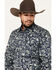 Image #2 - Stetson Men's Paisley Print Long Sleeve Button-Down Western Shirt, Dark Blue, hi-res
