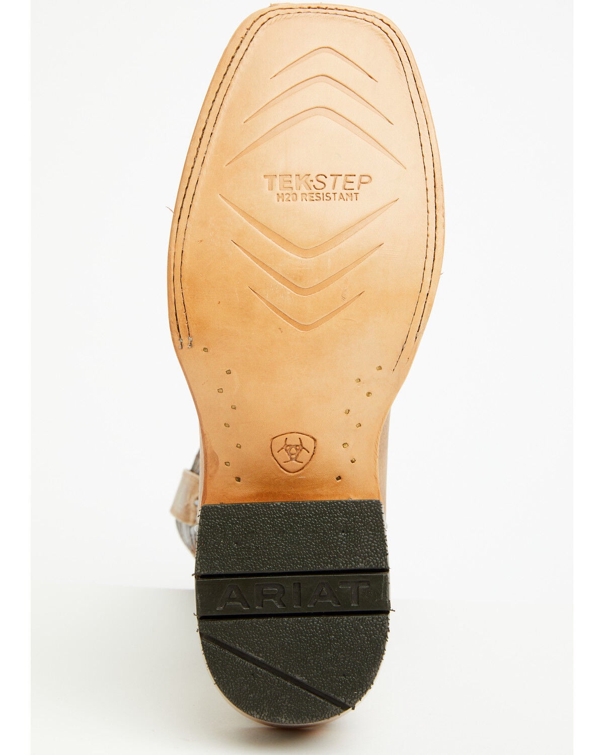 Image #7 - Ariat Men's Preston Western Boots - Broad Square Toe, Cream, hi-res