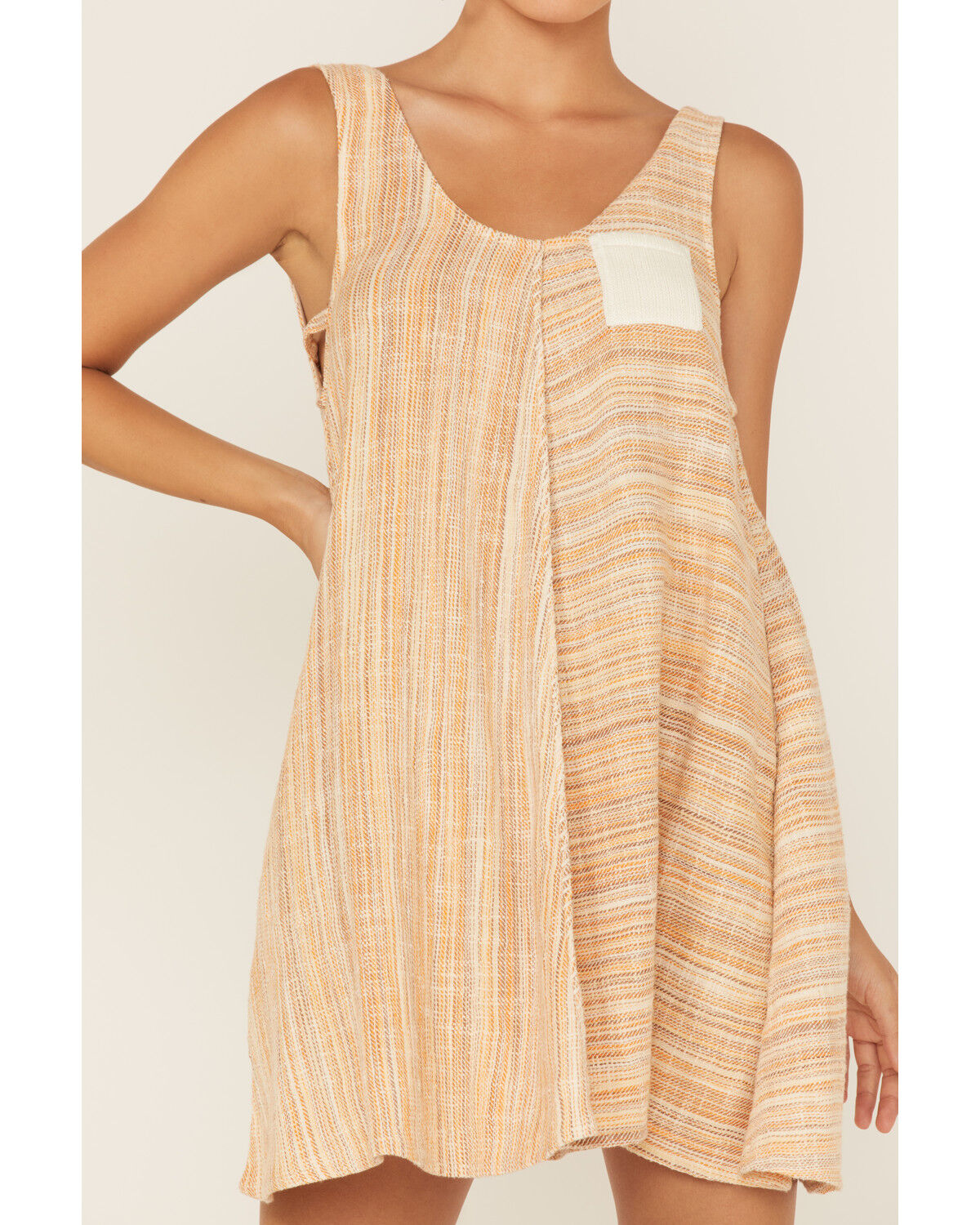 Image #3 - Cleo + Wolf Women's Yarn Die A-Line Mini Dress, Taupe, hi-res