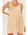 Image #3 - Cleo + Wolf Women's Yarn Die A-Line Mini Dress, Taupe, hi-res