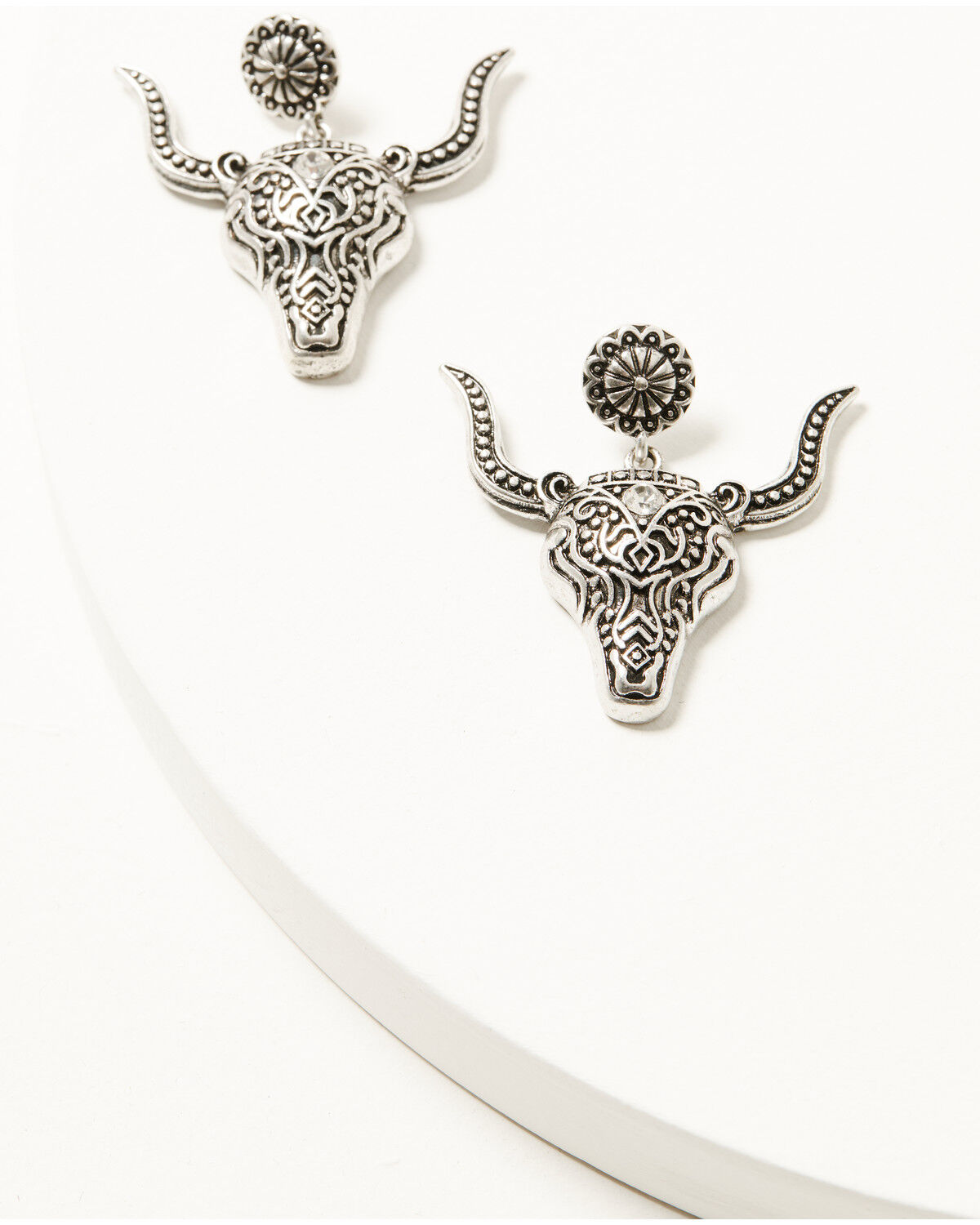 Image #1 - Shyanne Women's Sierra Winter Longhorn Earrings, Multi, hi-res