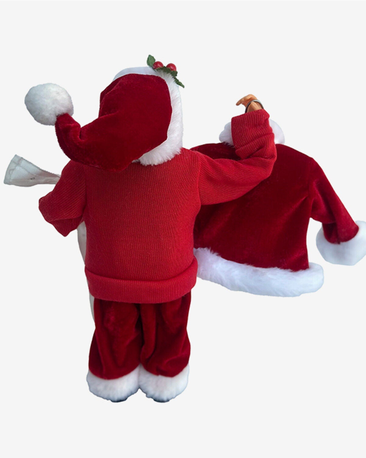 Image #3 - Santa's Workshop 12" The Suit Clause Figurine, Red, hi-res