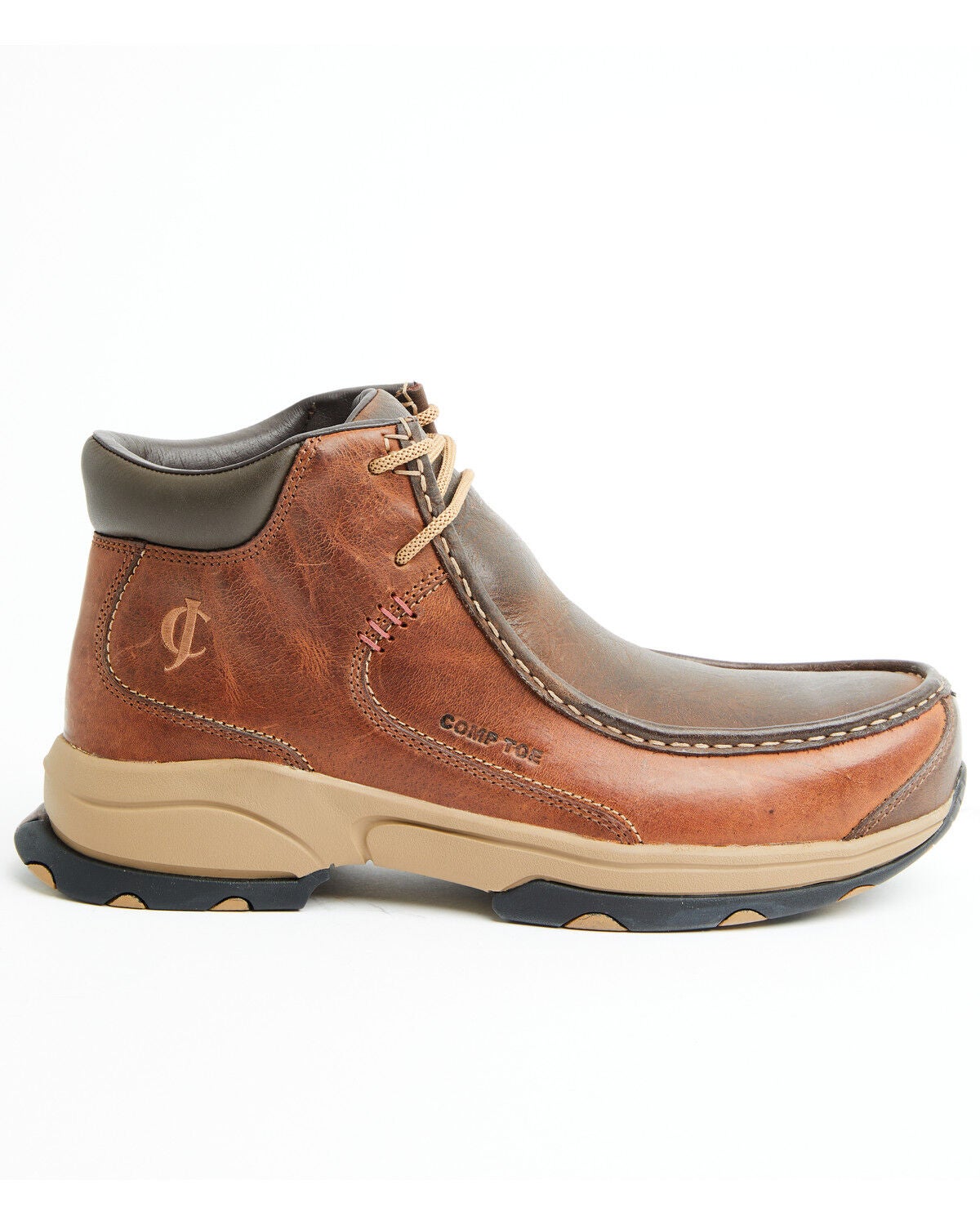 Image #2 - Cody James Men's Driver Moc Shoes - Composite Toe, Pecan, hi-res
