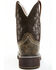 Image #5 - Shyanne Women's Adalia Floral Stitched Shaft Leather Western Boots - Wide Round Toe, Brown, hi-res