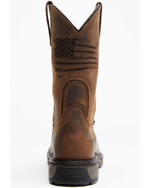 Image #5 - Ariat Men's Liberty 11" WorkHog® Western Work Boots - Broad Square Toe, Distressed Brown, hi-res