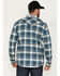Image #4 - Cody James Men's FR Check Plaid Print Long Sleeve Pearl Snap Work Shirt - Big & Tall , Blue, hi-res