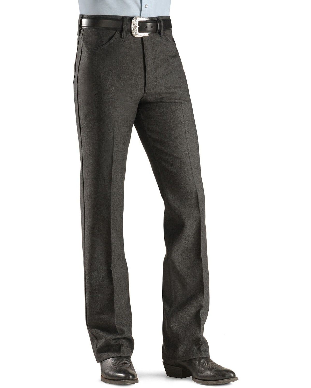 Image #2 - Wrangler Wrancher Dress Jeans, Hthr Charcoal, hi-res