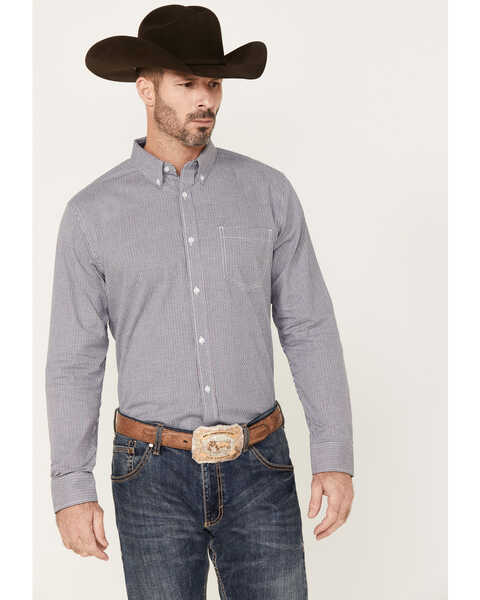 Image #1 - Cody James Men's Toby Long Sleeve Button-Down Stretch Western Shirt - Big & Tall, White, hi-res