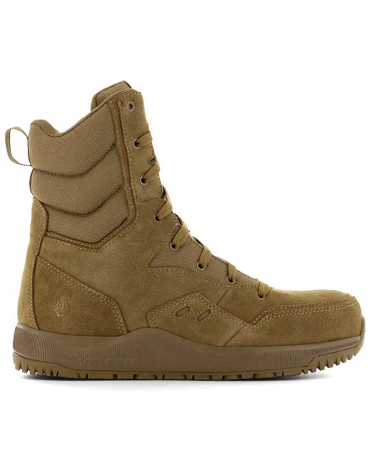Image #2 - Volcom Men's 8" Tactical Side-Zip Work Boots - Composite Toe, Coyote, hi-res