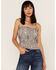 Cleo + Wolf Women's Southwestern Print Relaxed Strappy Tank Top, Blue, hi-res