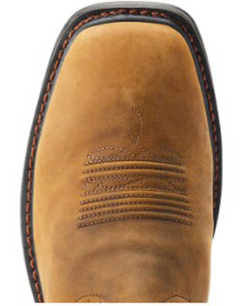 Image #4 - Ariat Men's Sierra Shock Shield Waterproof Western Work Boots - Soft Toe, Brown, hi-res