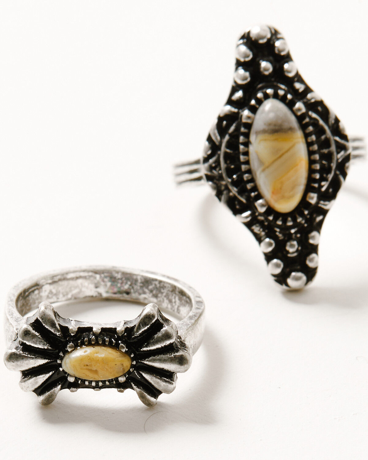 Image #2 - Shyanne Women's Rodeo Sunset Ring Set - 5 Piece, Silver, hi-res