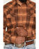 Image #3 - Gibson Trading Co Men's Drive-In Dave Long Sleeve Snap Plaid Print Flannel Shirt, Tan, hi-res
