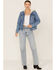 Wrangler Women's Medium Wash Sherpa Lined Denim Jacket, Indigo, hi-res
