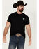 Image #2 - Cowboy Hardware Men's Viva Mexico Steer Head Short Sleeve Graphic T-Shirt , Black, hi-res