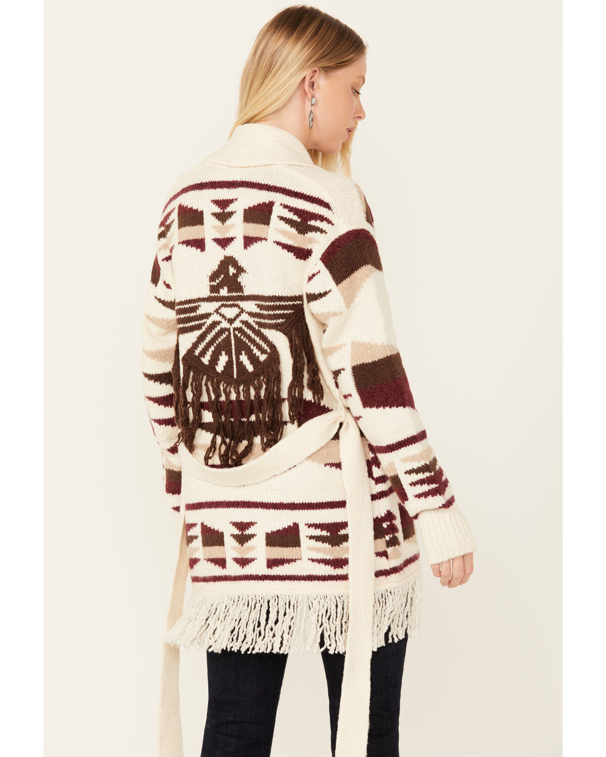 Image #1 - Idyllwind Women's Jennings Thunderbird Cardigan, Ivory, hi-res