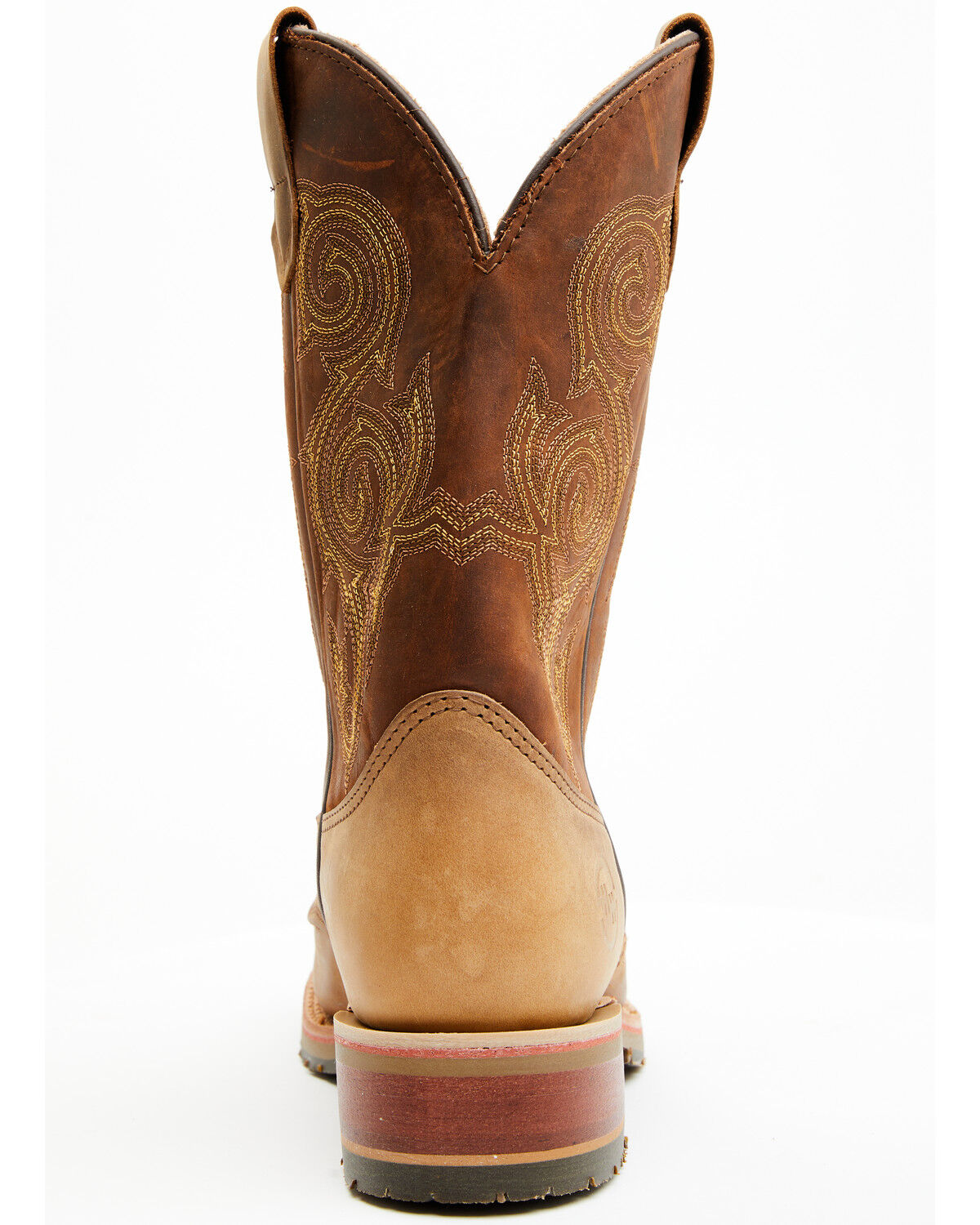 Image #5 - Double H Men's Boot Barn Exclusive 11" Domestic I.C.E™ Saddle Vamp Western Boots - Broad Square Toe, Brown, hi-res