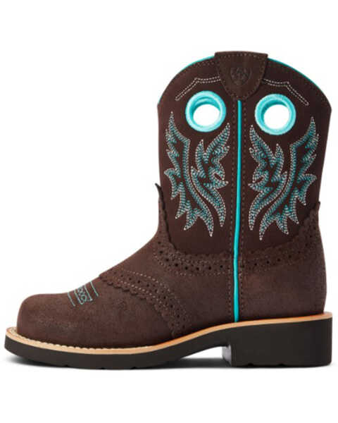 Image #2 - Ariat Youth Girls' Fatbaby Western Boots - Round Toe , Brown, hi-res