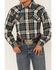 Image #3 - Cody James Boys' Plaid Print Long Sleeve Snap Western Flannel Shirt, Tan, hi-res