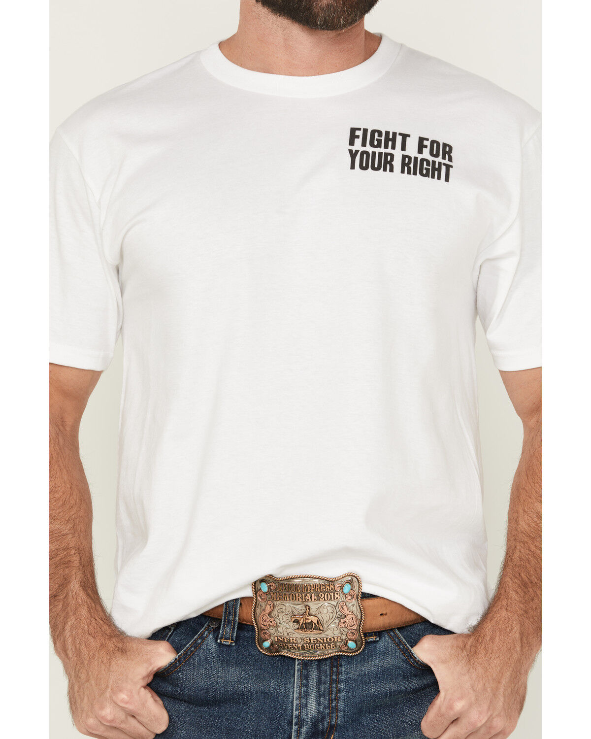 Image #3 - Riot Society Men's Fight For Your Right To Party Short Sleeve Graphic T-Shirt, White, hi-res