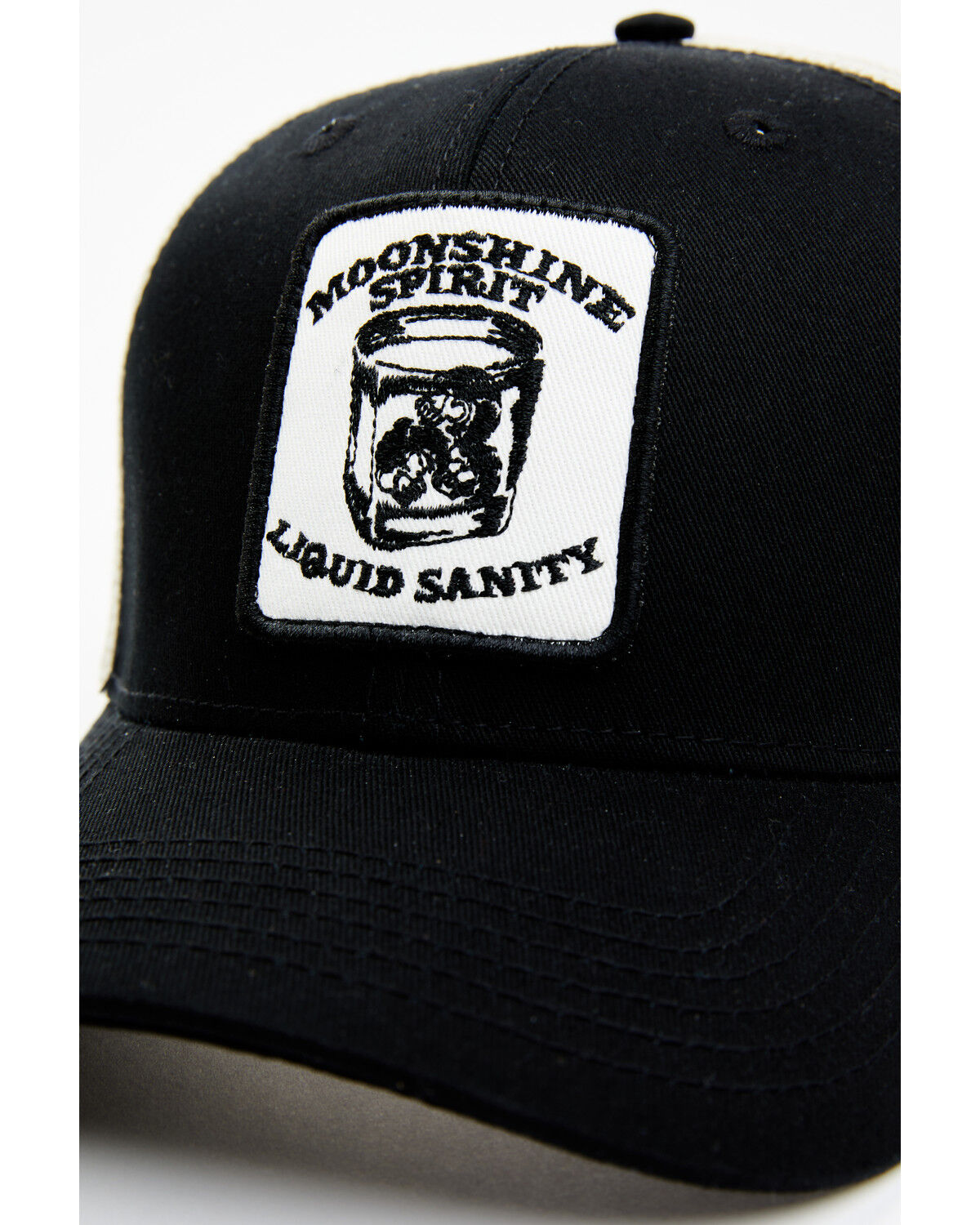 Image #2 - Moonshine Spirit Men's Liquid Sanity Patch Mesh-Back Ball Cap, Black, hi-res