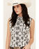 Image #2 - Cowgirl Hardware Women's Southwestern Print Sleeveless Snap Western Shirt , White, hi-res