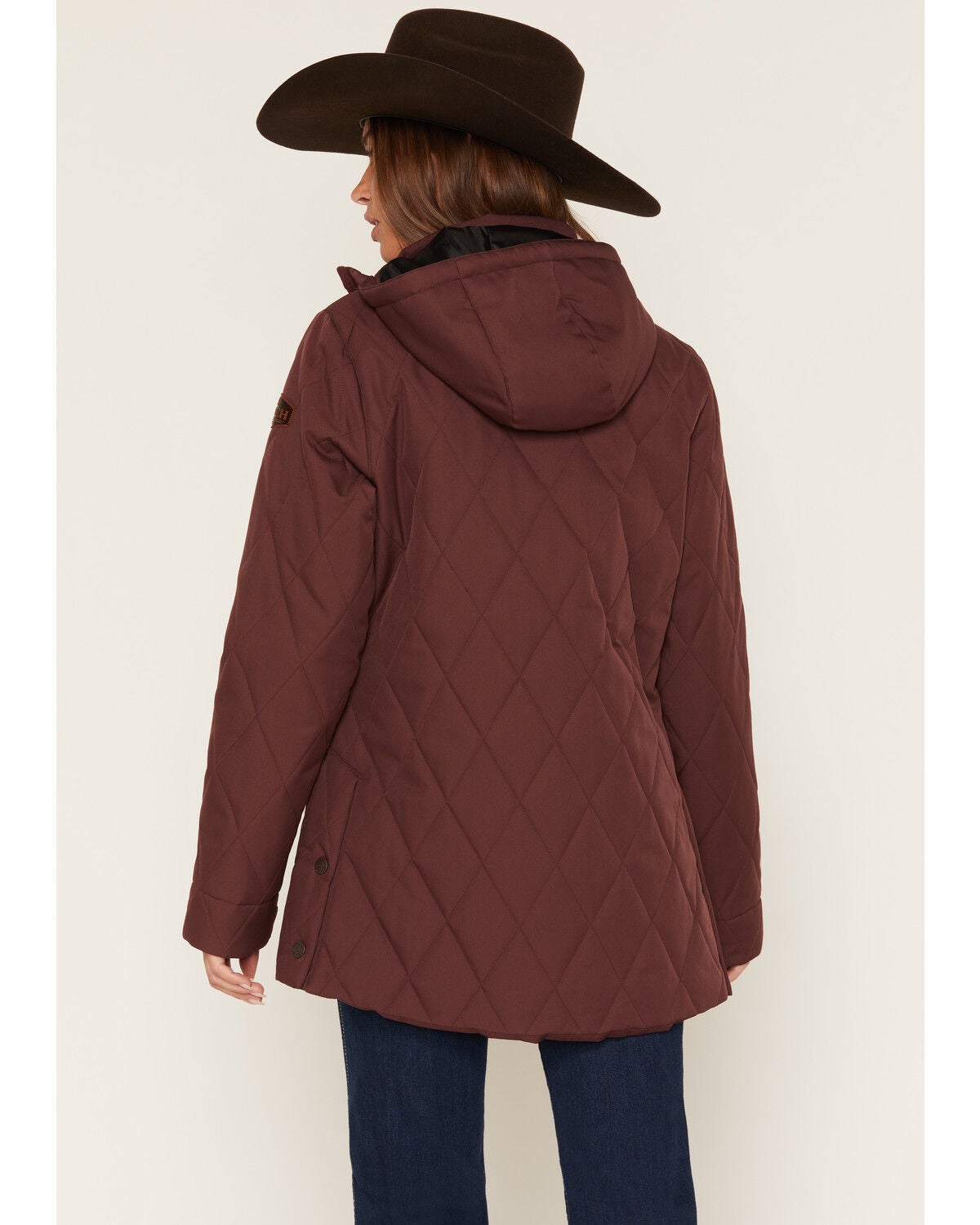 Image #4 - Cinch Women's Barn Coat, Purple, hi-res