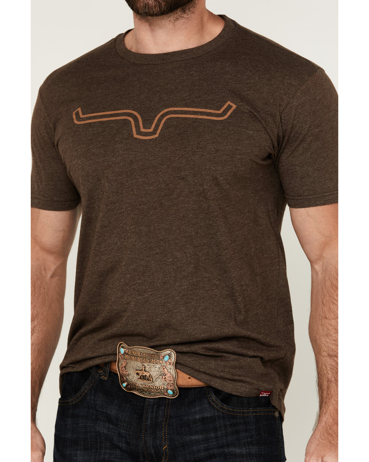 Image #3 - Kimes Ranch Men's Outlier Logo Short Sleeve Graphic T-Shirt, Brown, hi-res