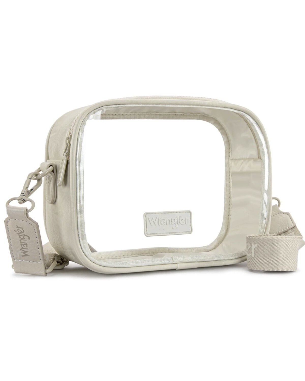 Image #1 - Wrangler Women's Mini Clear Crossbody Bag, Beige, hi-res