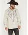 Image #1 - Moonshine Spirit&reg; Men's Ritualistic Solid Embroidered Long Sleeve Snap Western Shirt, Sand, hi-res