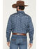 Image #4 - Cowboy Hardware Men's Skull Print Long Sleeve Snap Stretch Western Shirt, Slate, hi-res