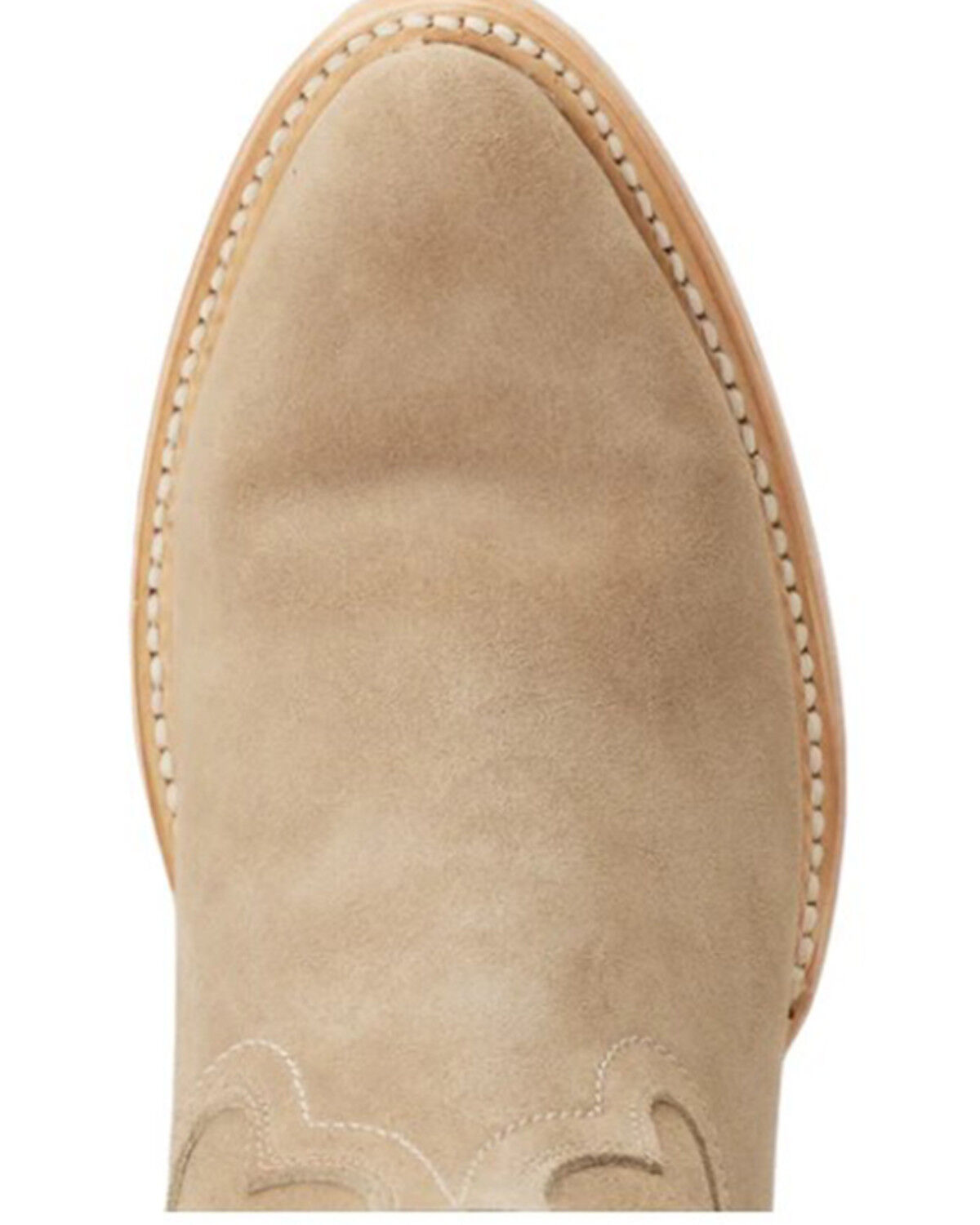 Image #6 - Lane Women's Plain Jane Midi Suede Western Boots - Round Toe, Brown, hi-res