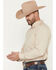 Image #2 - Ariat Men's Pro Series Walt Plaid Print Fitted Long Sleeve Button-Down Western Shirt, Beige, hi-res