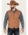 Blue Ranchwear Men's Solid Button-Down Duck Canvas Vest , Rust Copper, hi-res