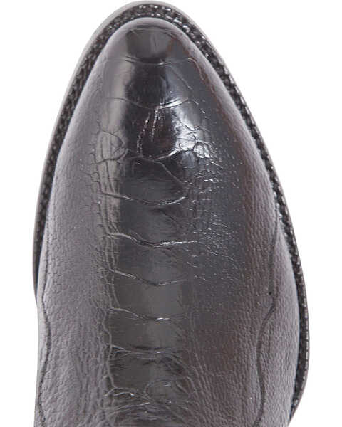 Image #6 - El Dorado Men's Handmade Ostrich Leg Western Boots - Medium Toe, Black, hi-res