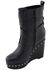 Image #2 - Milwaukee Leather Women's Triple Strap Wedge Boots - Round Toe, Black, hi-res