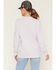 Image #4 - Carhartt Women's Loose Fit Heavyweight Long Sleeve Graphic Work Shirt, Lavender, hi-res