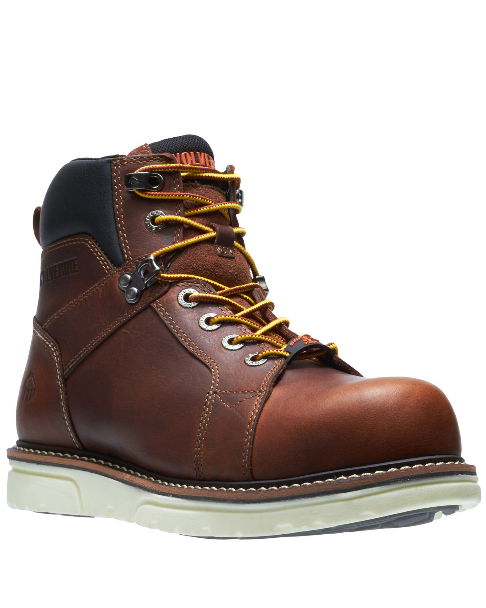 Wolverine Men s I 90 Durashocks 6 Wedge Work Boots Soft Toe Sheplers