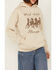 Image #3 - Youth In Revolt Women's Hold Horses Graphic Hoodie, Taupe, hi-res