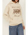 Image #3 - Youth In Revolt Women's Hold Horses Graphic Hoodie , Taupe, hi-res