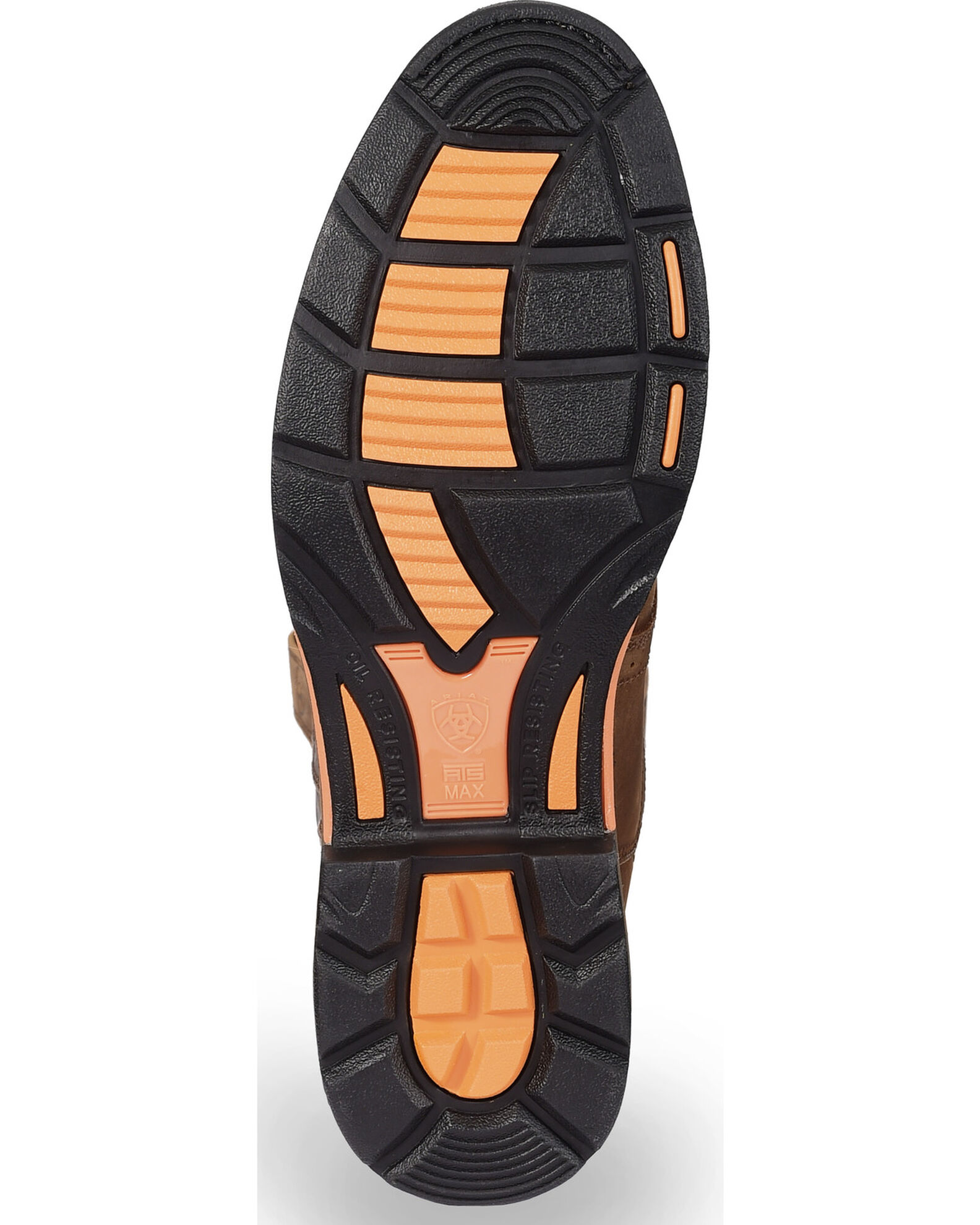 Image #5 - Ariat Men's WorkHog® Pull On Work Boots - Soft Toe, Bark, hi-res