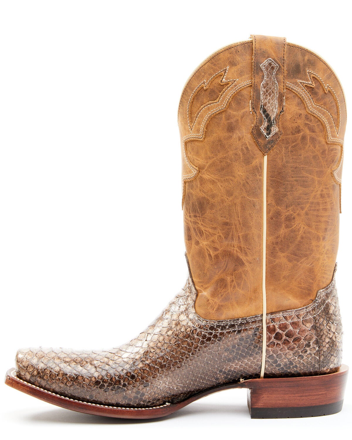 python leather boots