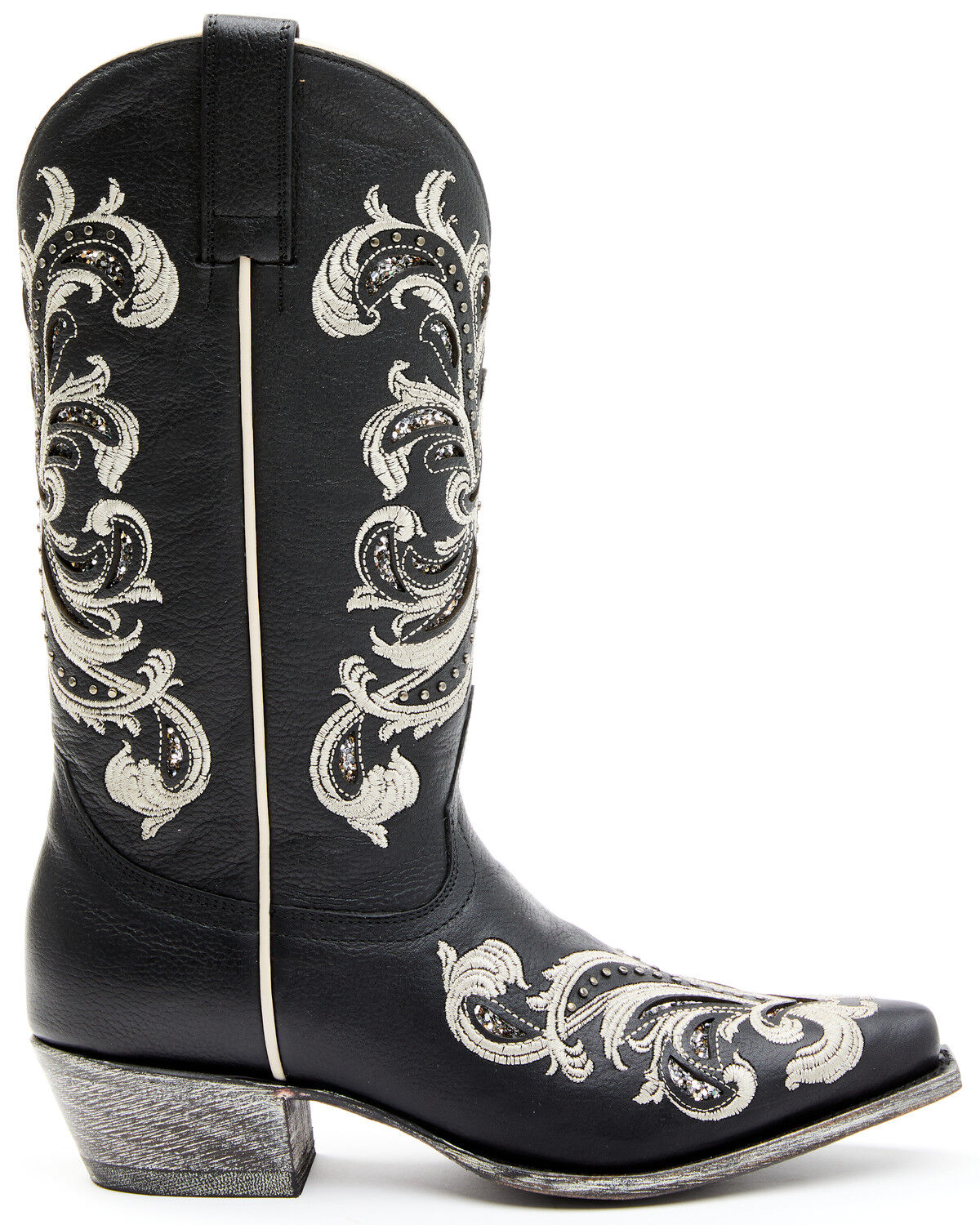 Image #2 - Shyanne Women's Sloan Western Boots - Square Toe, Black, hi-res