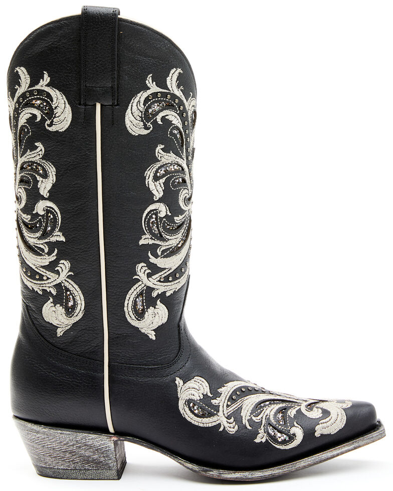 Shyanne Women's Sloan Western Boots - Square Toe  , Black, hi-res