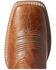 Ariat Women's Dark Tan & Pomegranate Primera StretchFit Full-Grain Western Boot - Wide Square Toe  , Brown, hi-res