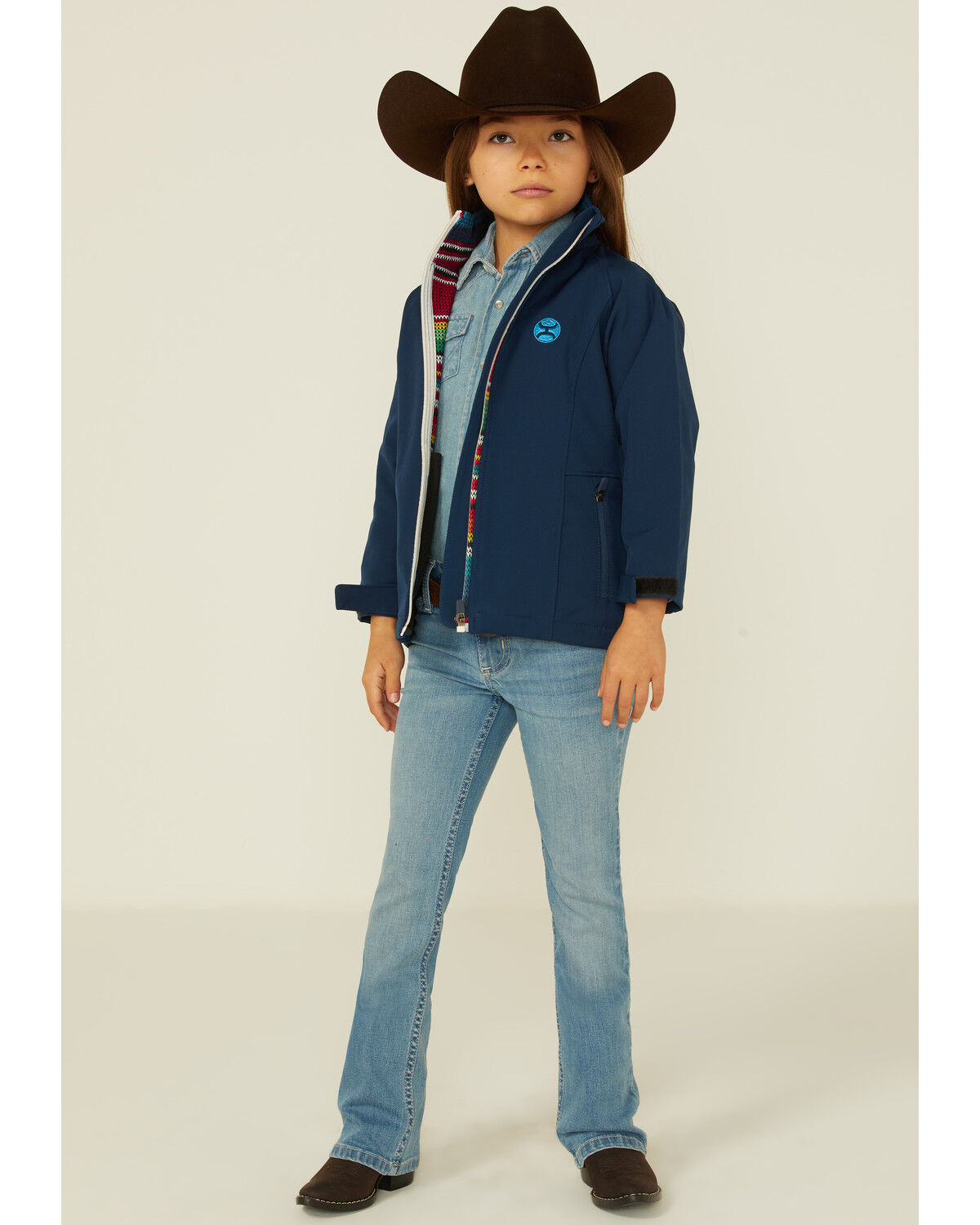 Image #2 - Hooey Girls' Softshell Zip-Front Jacket , , hi-res