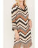 Image #3 - Shyanne Women's Zig Zag Fringe Mini Sweater Dress, Taupe, hi-res