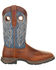 Image #2 - Durango Men's Rebel Western Work Boots - Steel Toe, Brown, hi-res