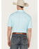 Image #4 - Ariat Men's 360 Airflow Printed Short Sleeve Polo, Blue, hi-res